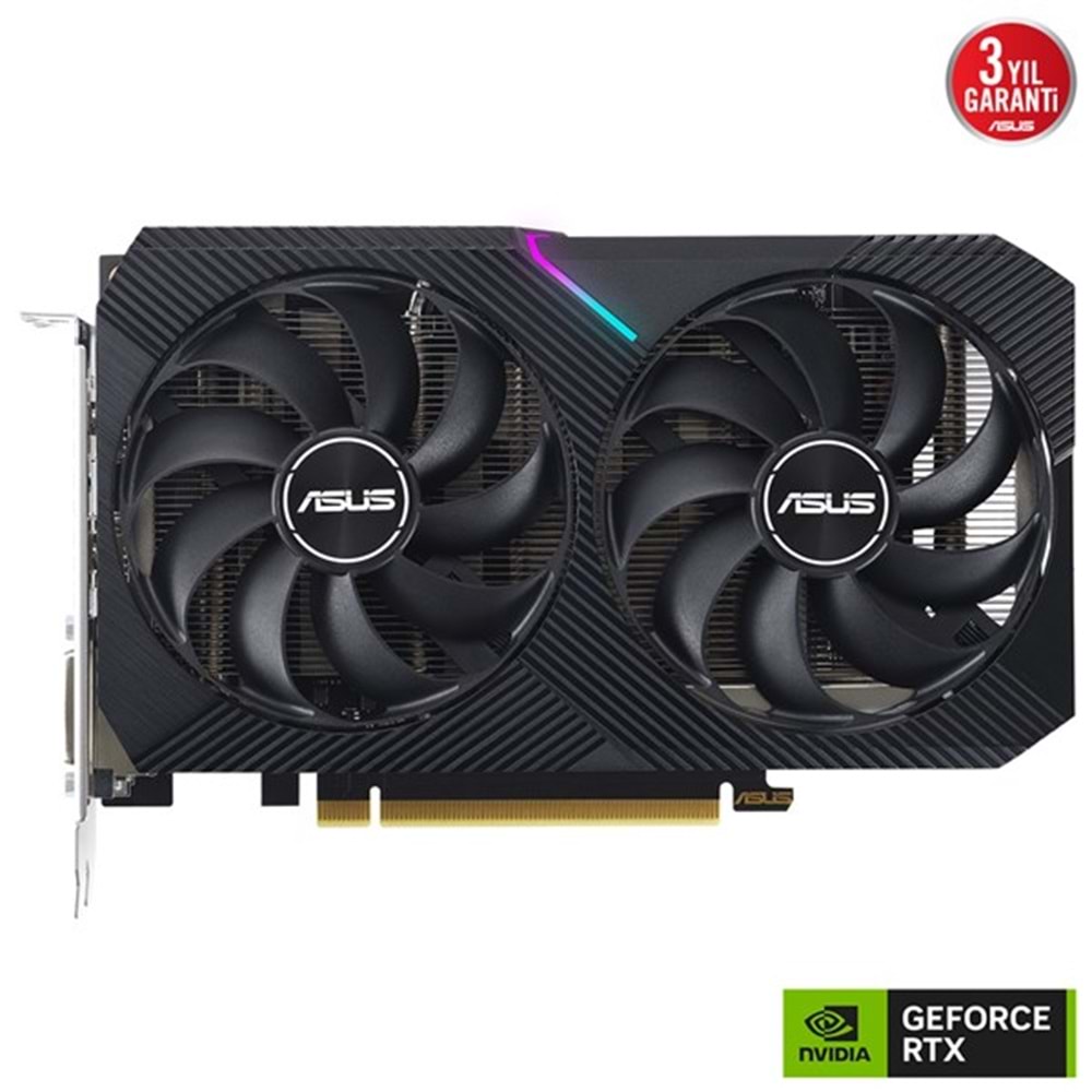 ASUS 8GB DUAL RTX3050-O8G-V2 GDDR6 128Bit HDMI-DP-DVI PCIE 4.0 