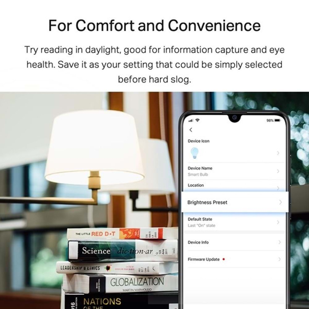  TP-LINK TAPO L520E Tapo Akıllı Wi-Fi Ampul, Gün Işığı ve Işık Şiddeti Ayarlanabilir