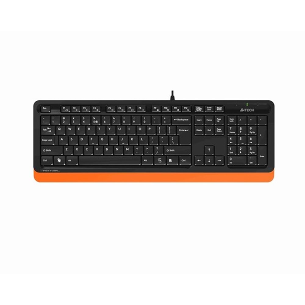 A4TECH FK10 Kablolu USB Q Siyah/Turuncu Klavye