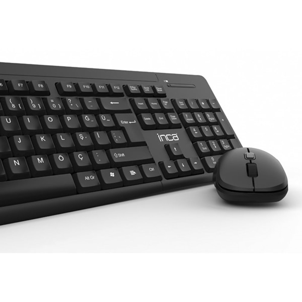 INCA IWS-539T Kablosuz Q Trk Optic Mouse Siyah Multimedya Klavye - Mouse Set