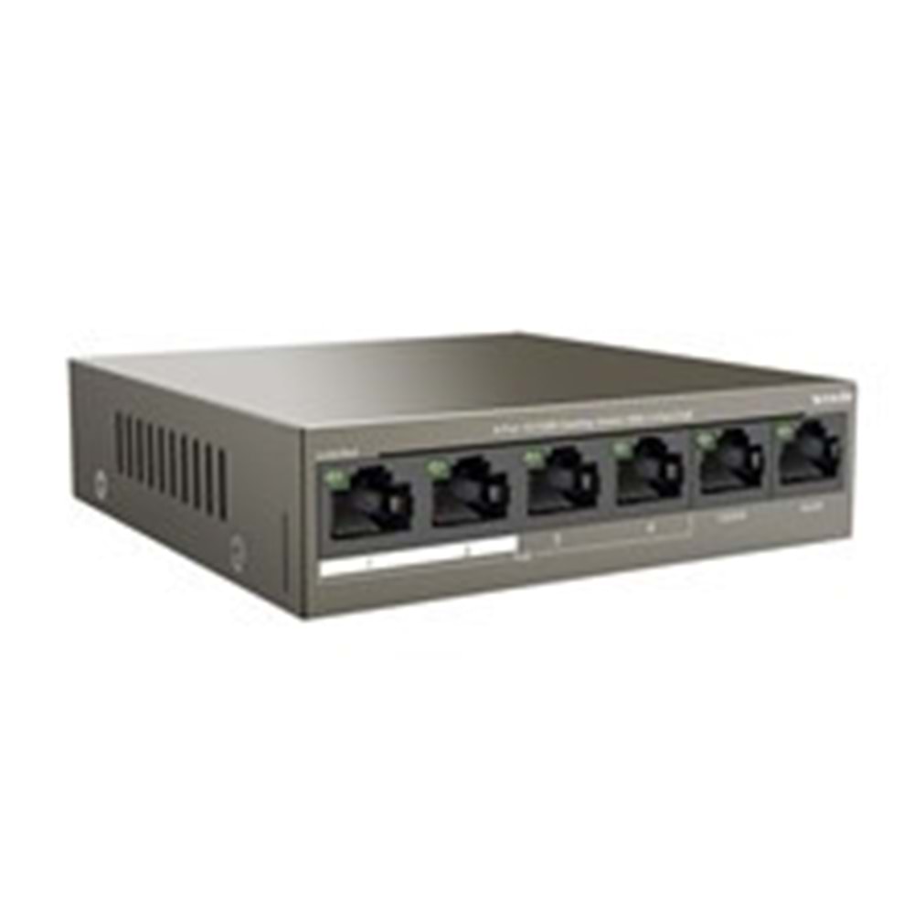 TENDA 5port PoE 63w 10/100 Yönetilemez Switch TEF1106P-4-63W