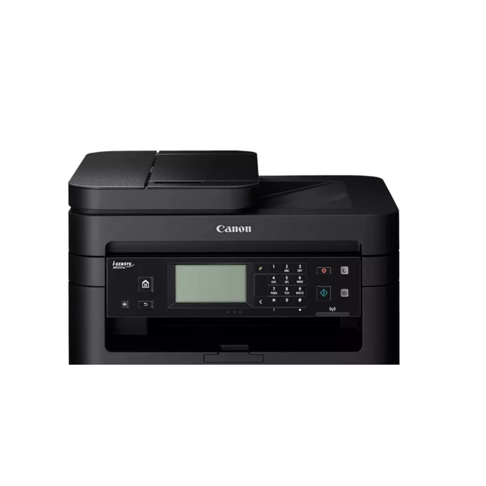 CANON A4 Siyah MF237w Çok Fonksiyonlu Faxlı Laser Yazıcı USB 2.0,Ethernet,Kablosuz Demo+2 Tonerli