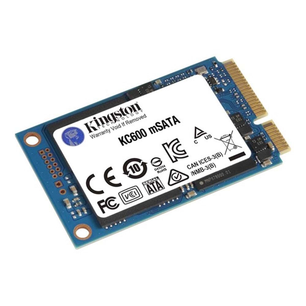 KINGSTON 512GB KC600 SKC600MS/512G 550- 520MB/s MSata Disk