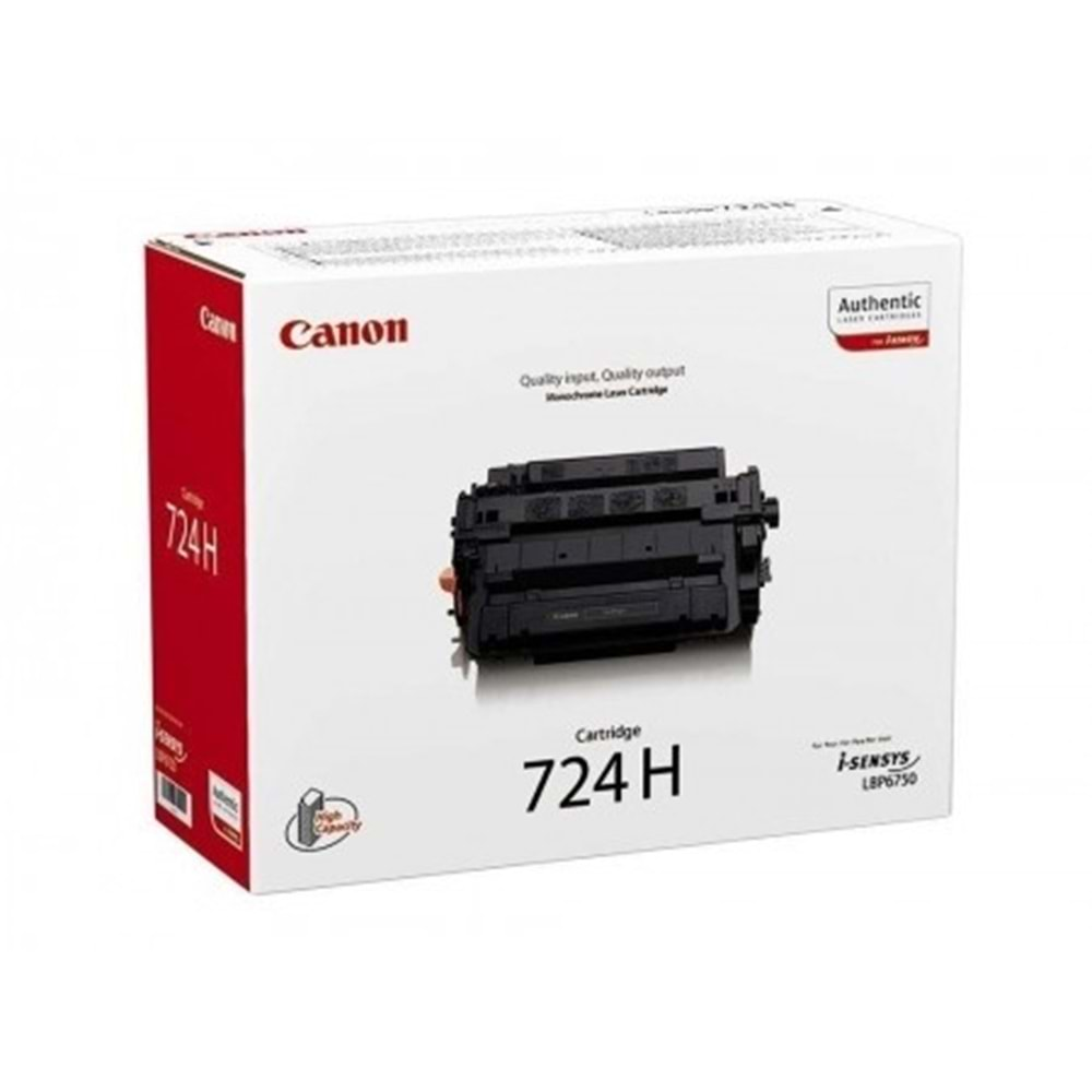 Canon 3482B002 Crg-724H Y.K.Lazer Toner 12.500 Sayfa