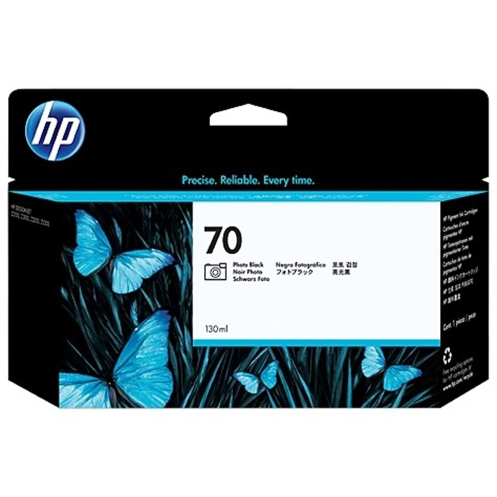 Hp C9449a (70) Fotograf Sıyahı 130 Ml Genıs Format Murekkep Kartusu