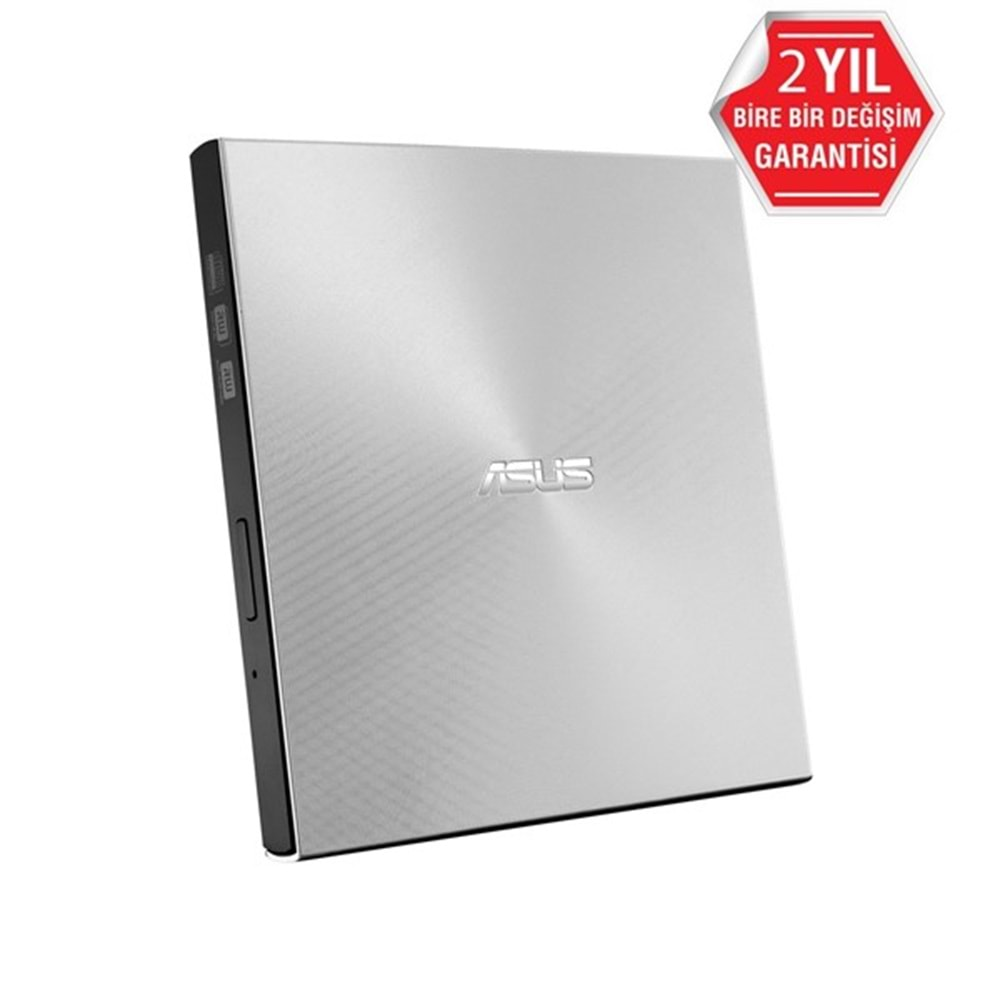 Asus Zendrive-U9m Sdrw-08U9m-U Harici İnce Dvd Yazıcı M-Disc Usb Type-C Ve Usb 2.0 Destekli Gümüş