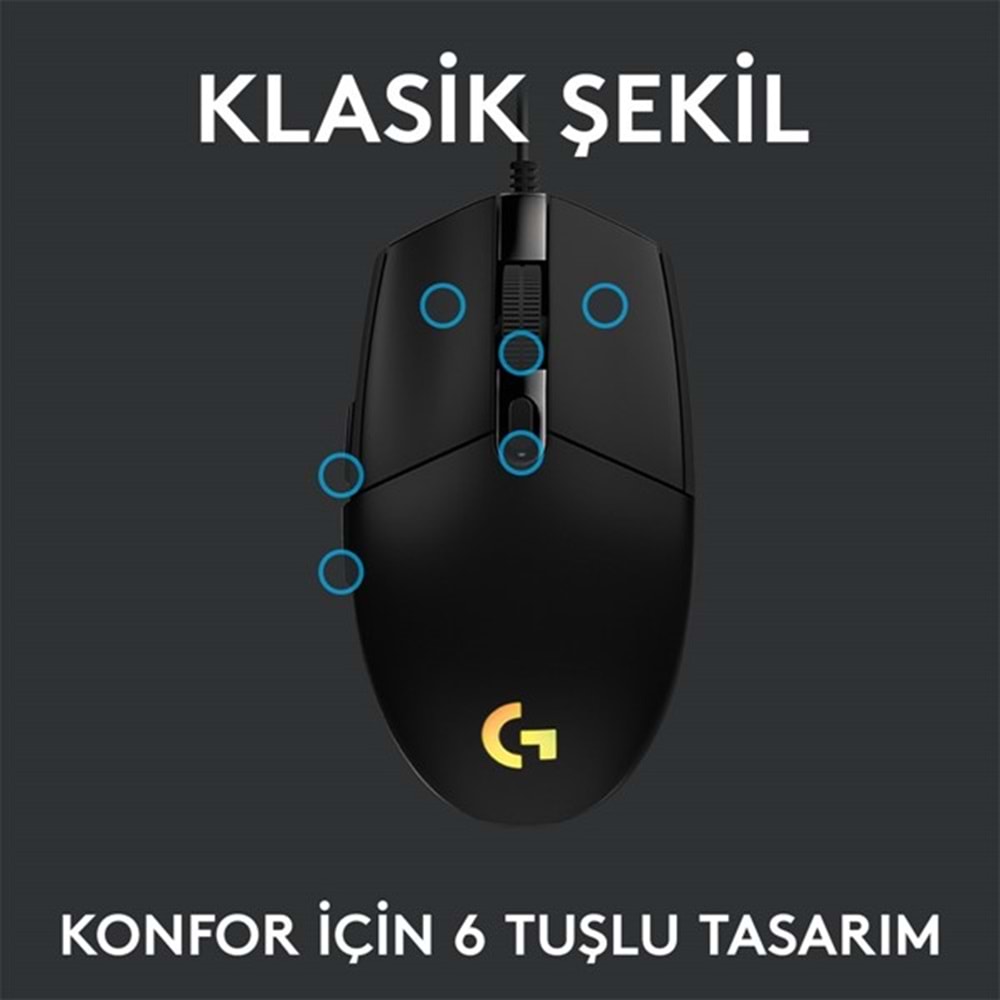 Logitech G G102 Lıghtsync Oyuncu Mouse 910-005823