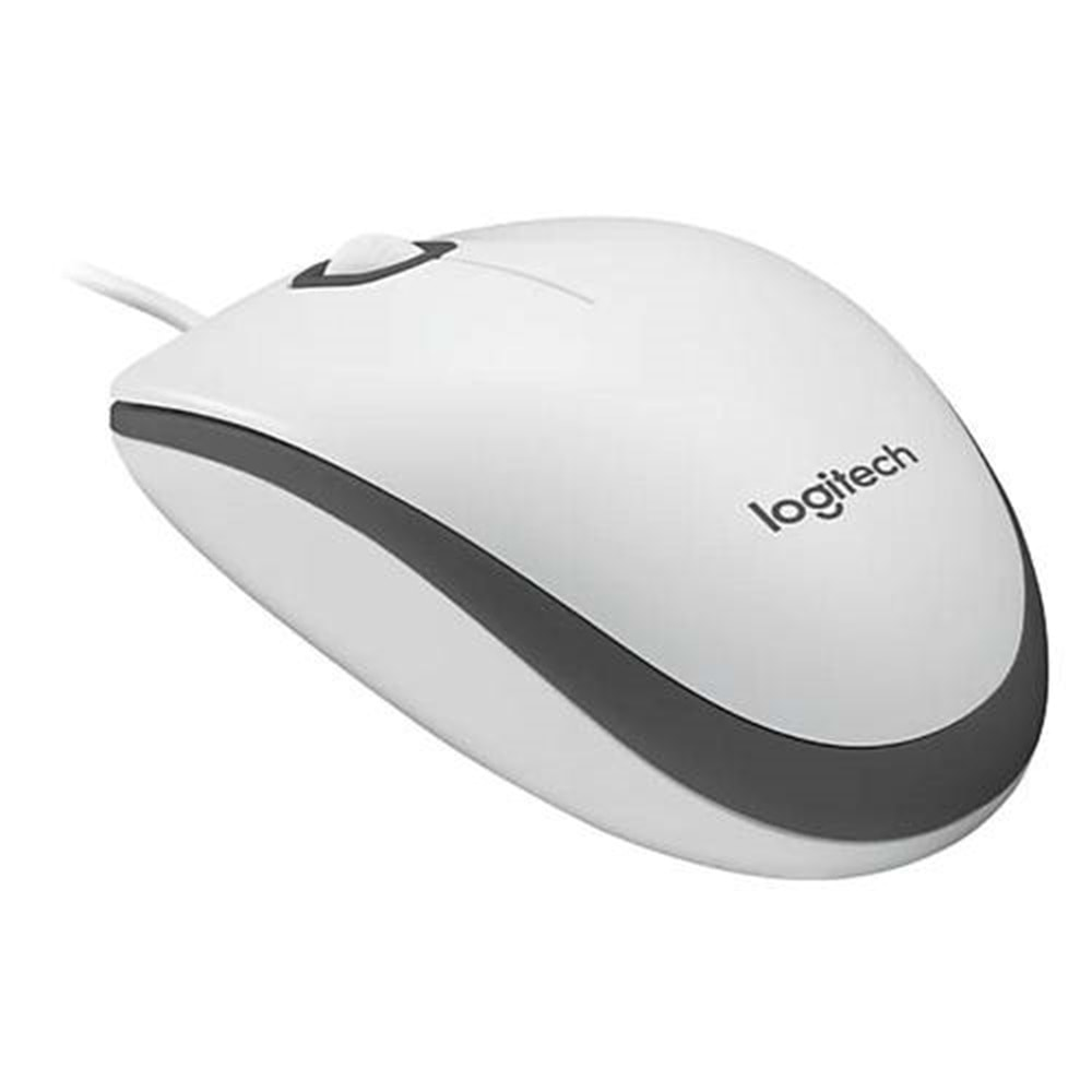 LOGITECH M100 Kablolu Mouse Beyaz 910-006764