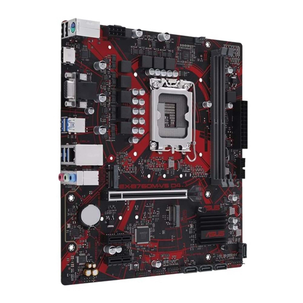 ASUS EX-B760M-V5 D4-CSM DDR4 HDMI-DP PCIE 4.0 1700p mATX KURUMSAL ANAKART