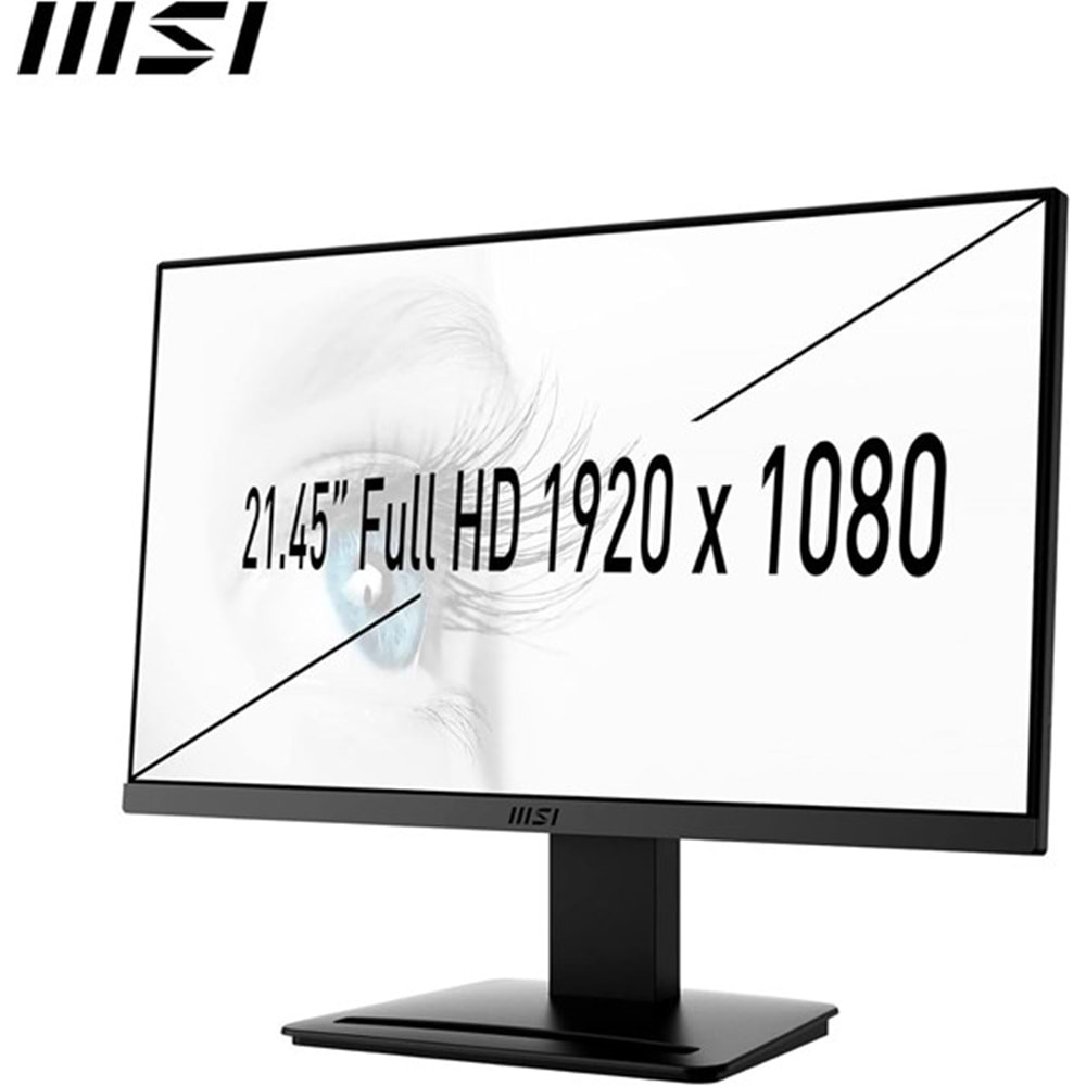 MSI 21.5 VA PRO MP223 1MS 100HZ HDMI EV OFİS TİP MONİTÖR 1920X1080