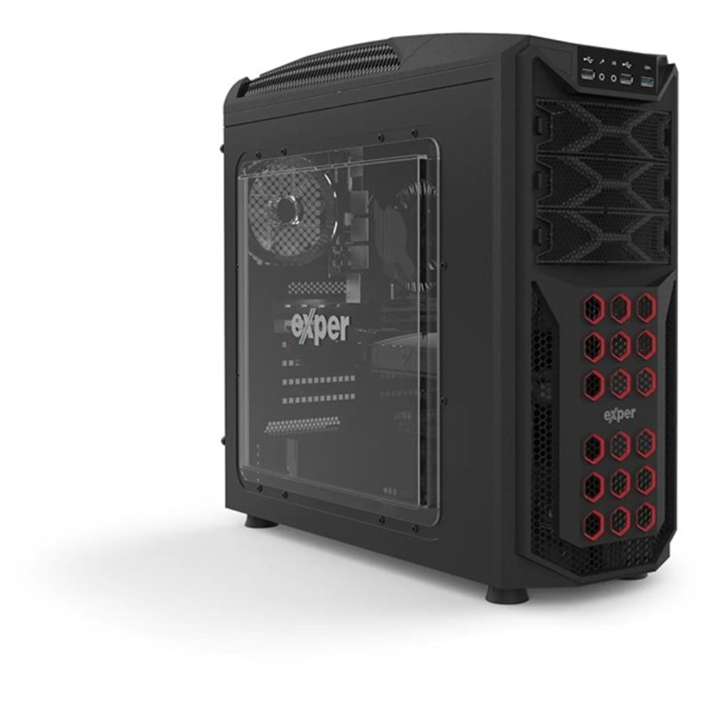 EXPER XCELLERATOR XC207 CORE i7 13700F-32GB RAM-1TB NVME-8GB RTX3060TI-W11 PRO GAMING PC