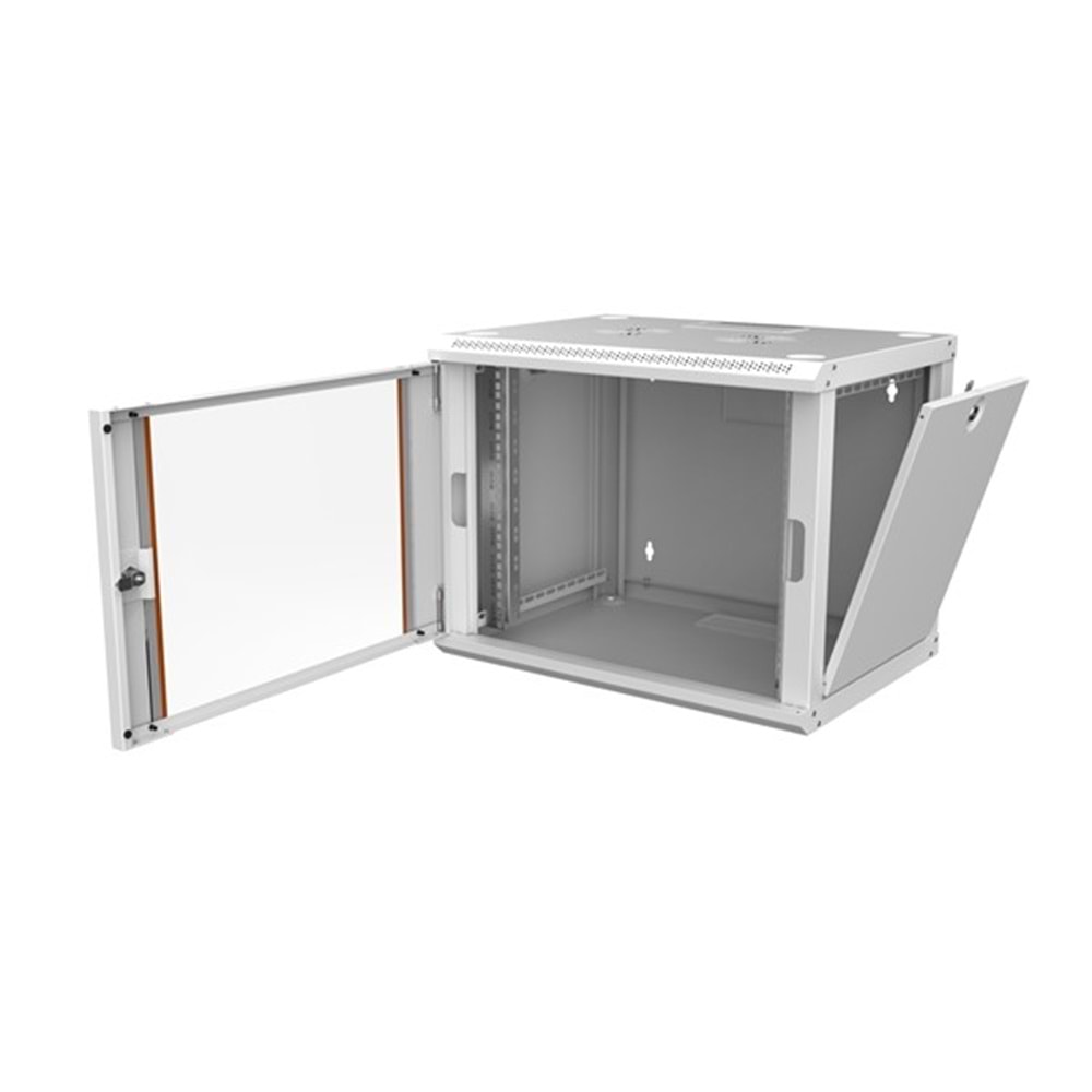 AGER 9U 600x600mm Duvar Tipi Beyaz Kabinet Agena Base AG-AB09U6060B1-A0BB-A-M1