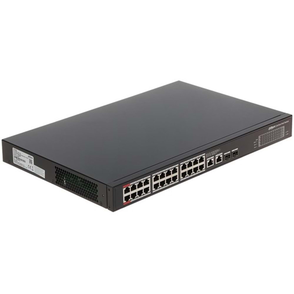 DAHUA 24port PoE 360w 2-SFP Gigabit Yönetilemez Switch PFS3228-24GT-360-V2