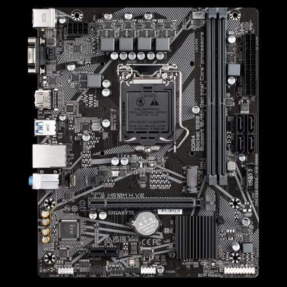 GIGABYTE H510M-H v2 DDR4 HDMI PCIe 16X v4.0 1200p v2 mATX