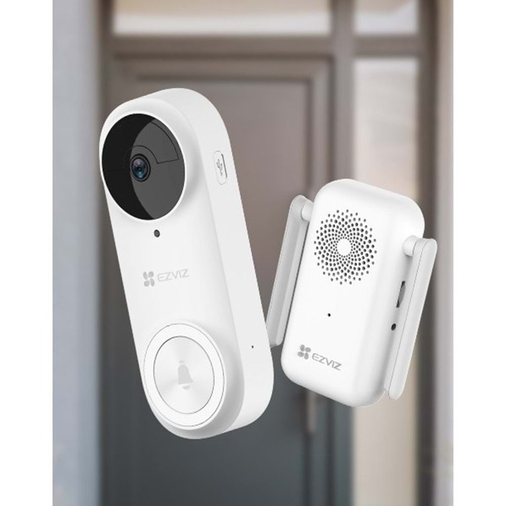 EZVIZ CS-DB2 Görüntülü Kapı İstasyonu Zil-Fiziki Buton