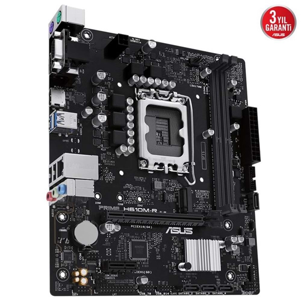ASUS PRIME H610M-R-SI DDR5 HDMI DP PCIE 4.0 1700p mATX