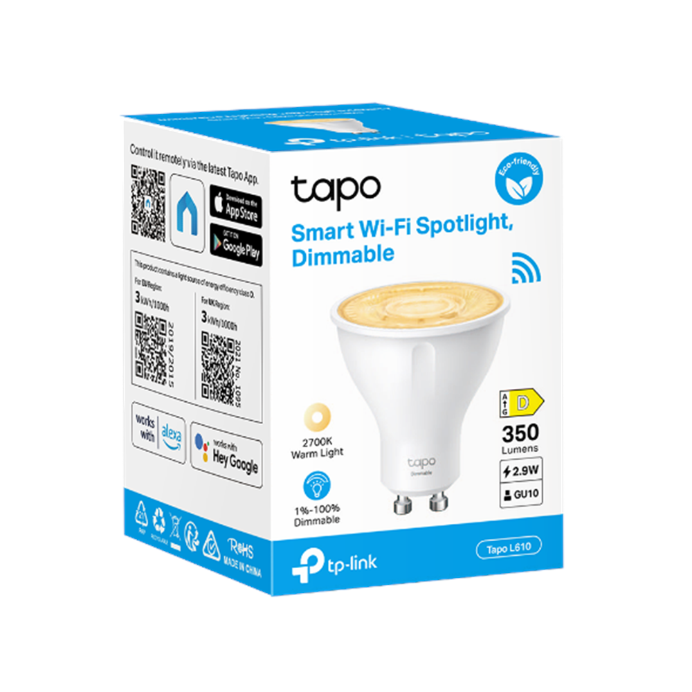 TP-LINK Tapo L610 Akıllı Wi-Fi Spot Lamba Wıfı Kablosuz Ayarlanabilir Işık Şiddeti