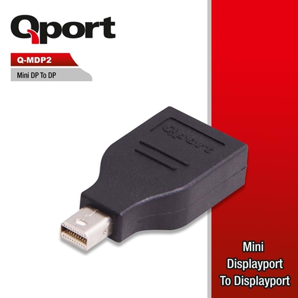 QPORT Q-MDP2 mDP-DP Çevirici Adaptör