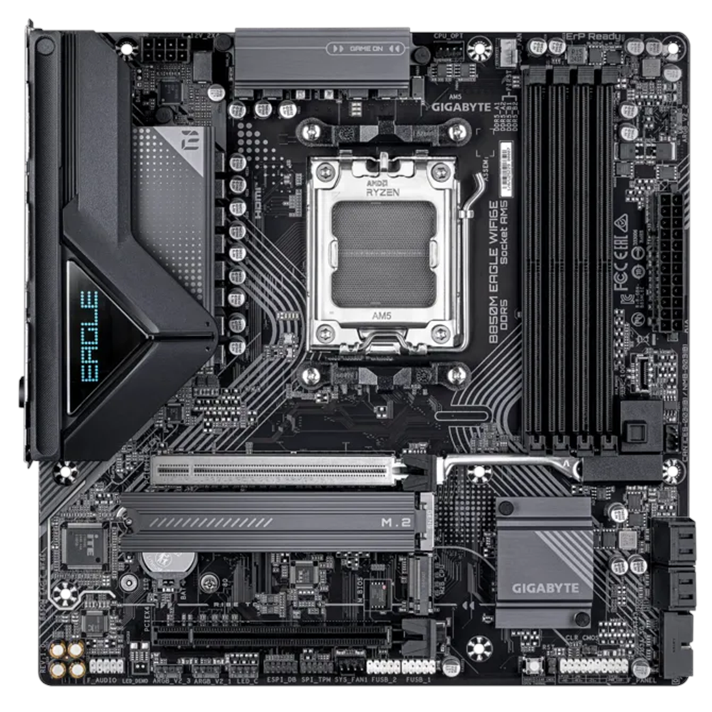 GIGABYTE B850M EAGLE WIFI6E DDR5 HDMI-DP PCIe 5.0 AM5 mATX 