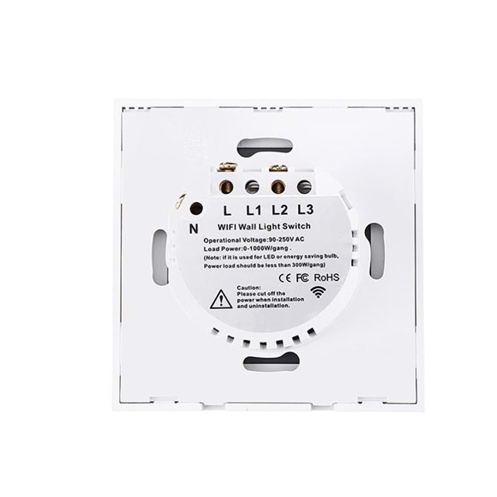 S-LINK Swapp SL-EG33 Aydınlatma Anahtarı 3-lü