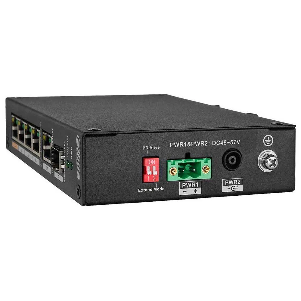 DAHUA 4port PoE 60w 1-SFP 10/100 Yönetilemez Endüstriyel Switch PFS3106-4ET-60