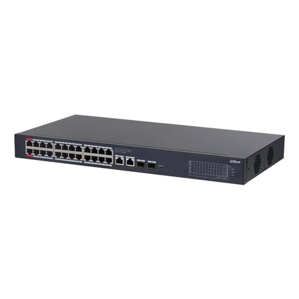 DAHUA 24port PoE 240w 2-SFP / 2-Uplink Gigabit Cloud Yönetilebilir Switch CS4228-24GT-240