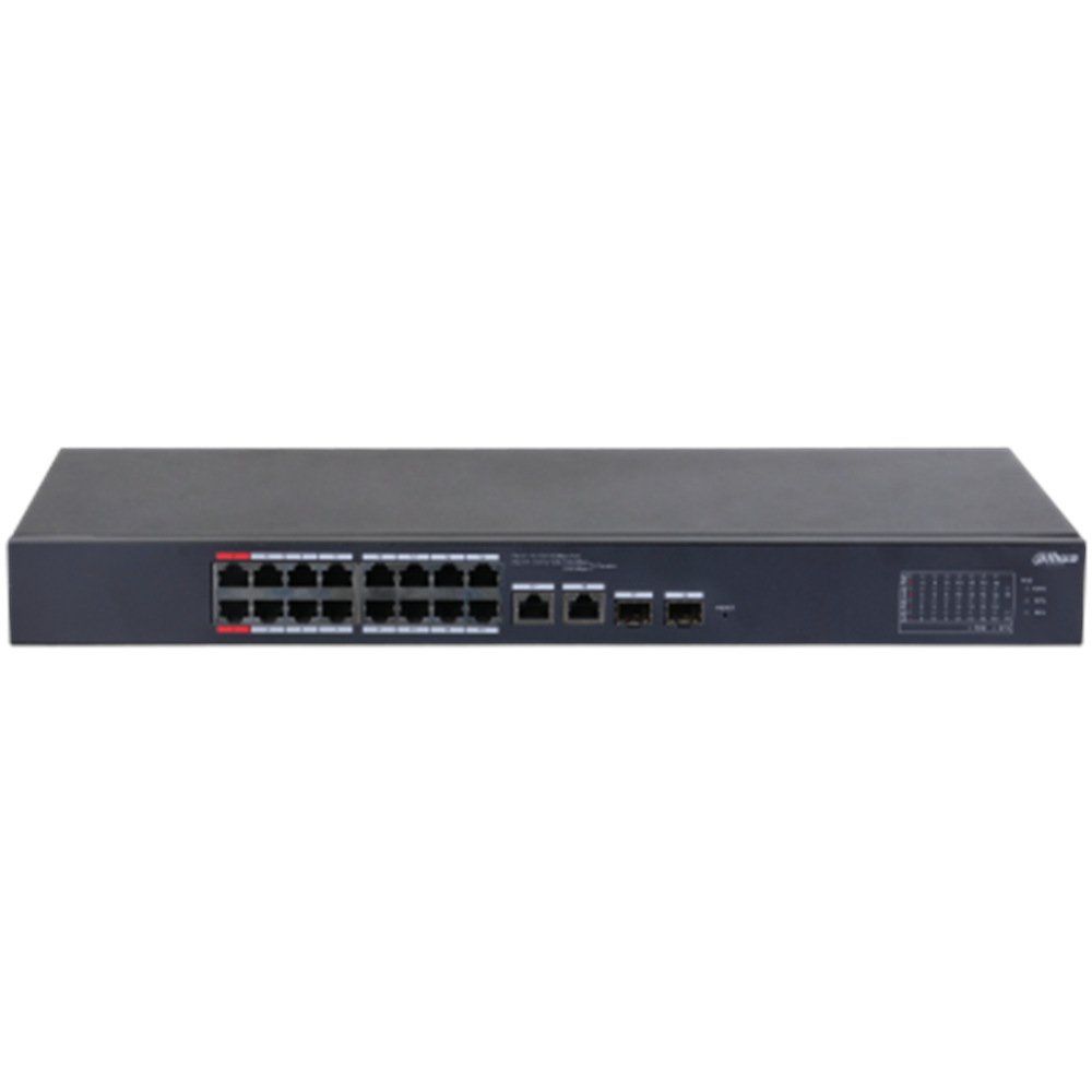 DAHUA 16port PoE 135w 2-SFP Gigabit Yönetilebilir Switch CS4218-16ET-135