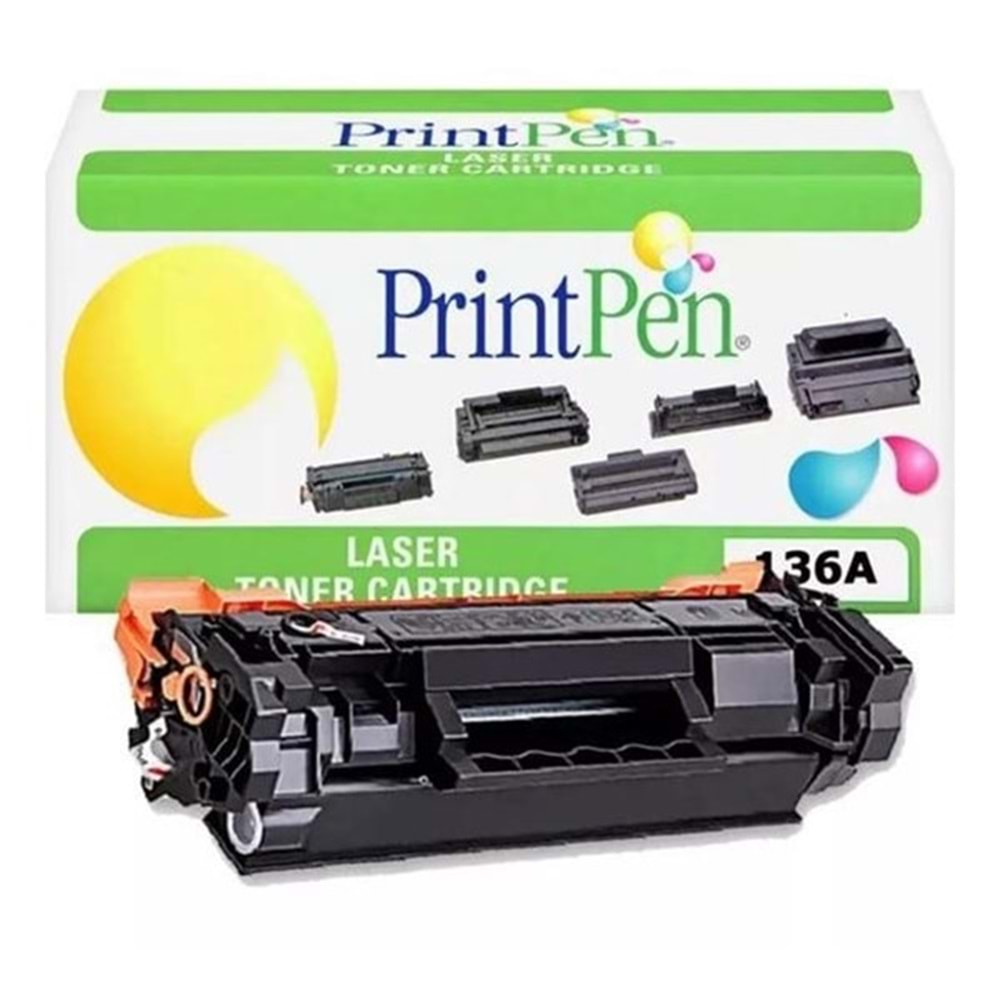 PRINTPEN W1360A (136A) Siyah (chipsiz) Muadil Toner