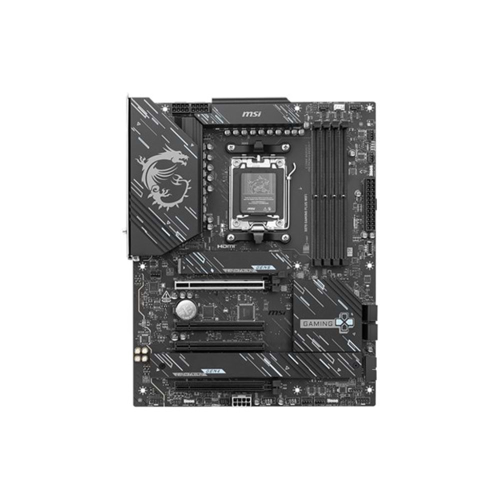 MSI X870 GAMING PLUS WIFI-7 DDR5 HDMI-USBC DP PCIe 16X v5.0 AM5 ATX