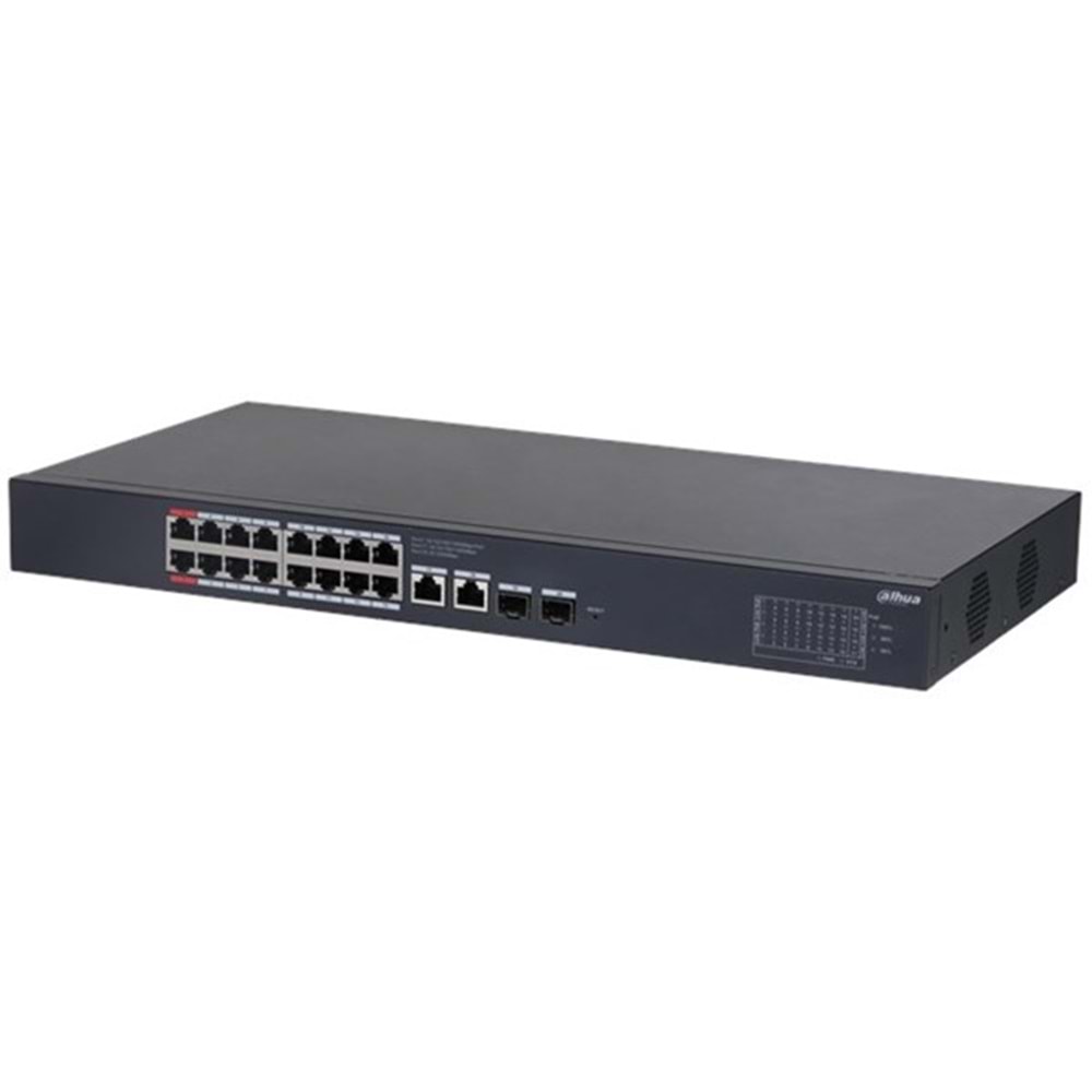 DAHUA 16port PoE 135w 2-SFP 2-Uplink Gigabit Cloud Cloud Yönetilebilir Switch CS4220-16GT-135