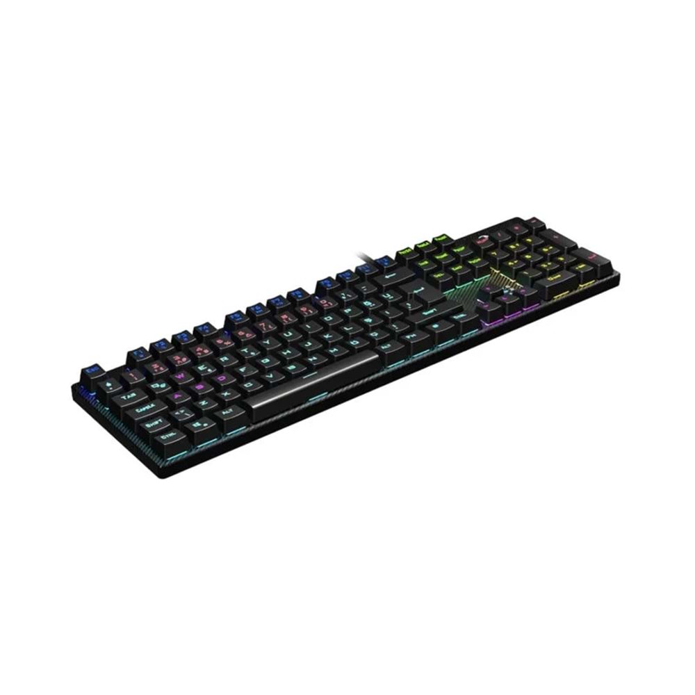 LECOO KG1101 USB Q Trk RGB Led Aydınlatmalı Mekanik Siyah Gaming Klavye