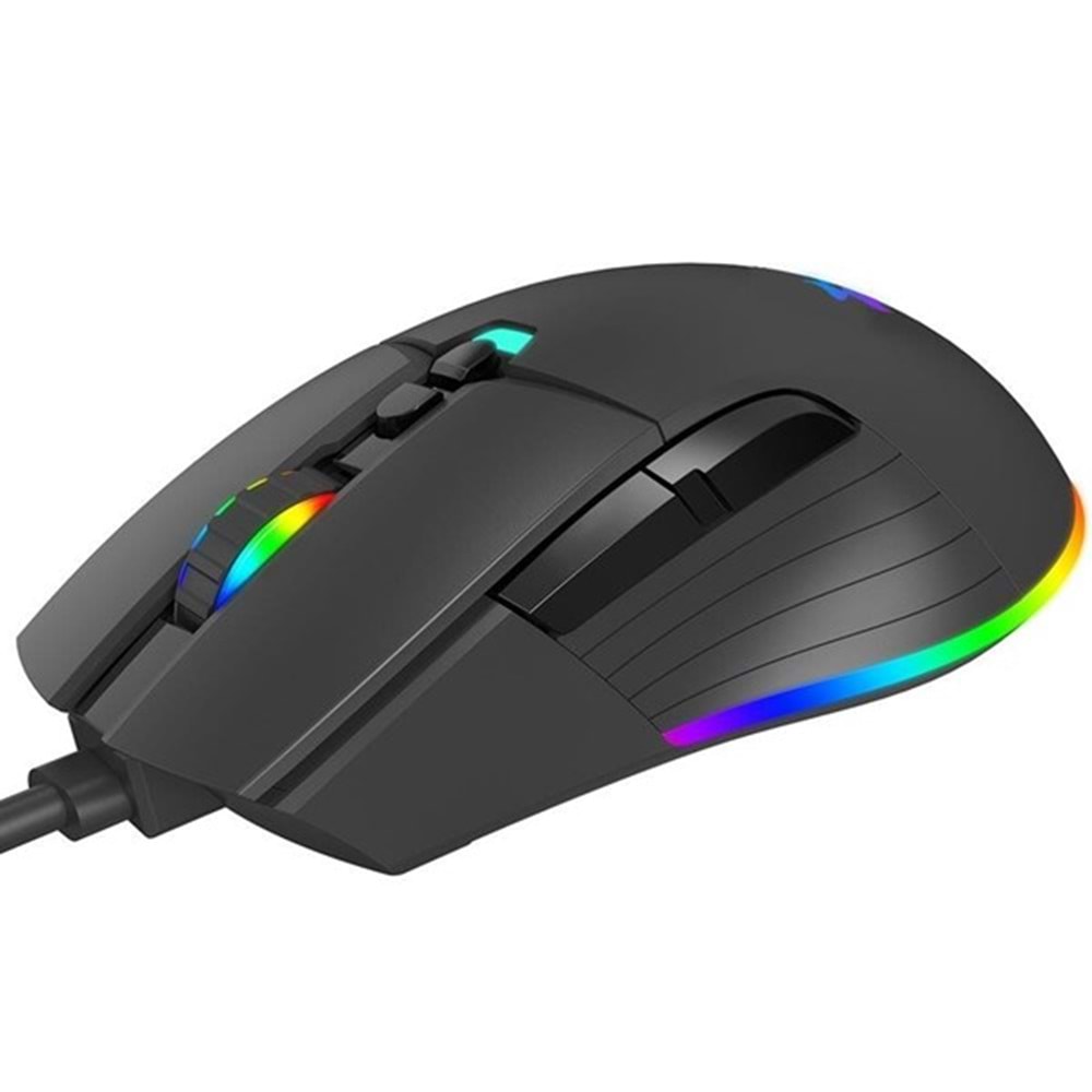 GameBooster M12 VITAL USB RGB Led Aydınlatmalı 12800dpi Gaming Siyah Mouse GB-M12B