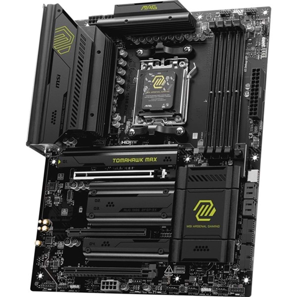 MSI MAG B850 TOMAHAWK MAX WIFI7 DDR5 HDMI-USBC DP PCIE 5.0 AM5 ATX
