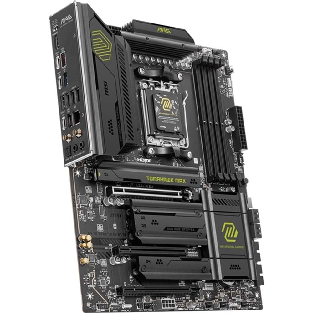 MSI MAG B850 TOMAHAWK MAX WIFI7 DDR5 HDMI-USBC DP PCIE 5.0 AM5 ATX