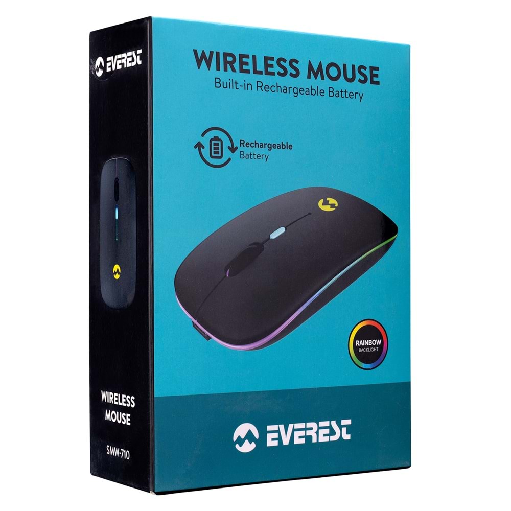 EVEREST SMW-710 USB Gaming Mouse Şarj Edilebilir