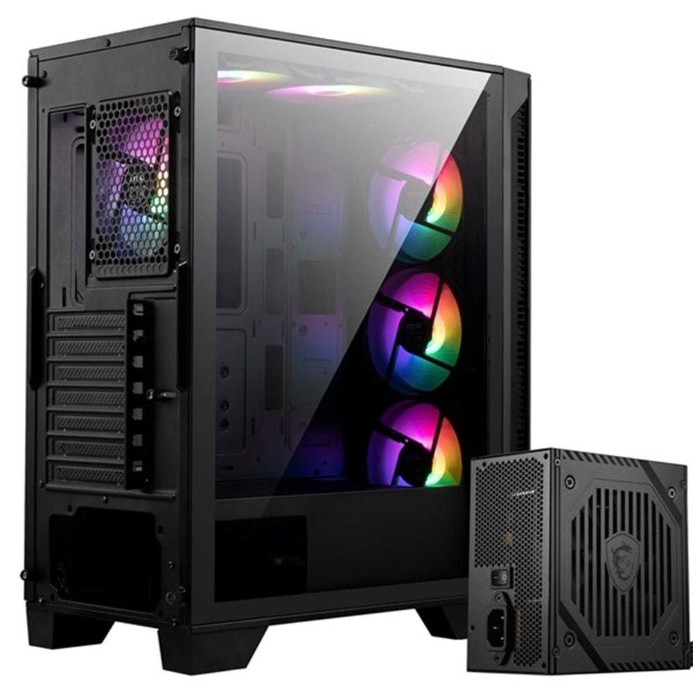 MSI MAG FORCE 120A 650W 80+ BRONZE Gaming Mid-Tower PC Kasası