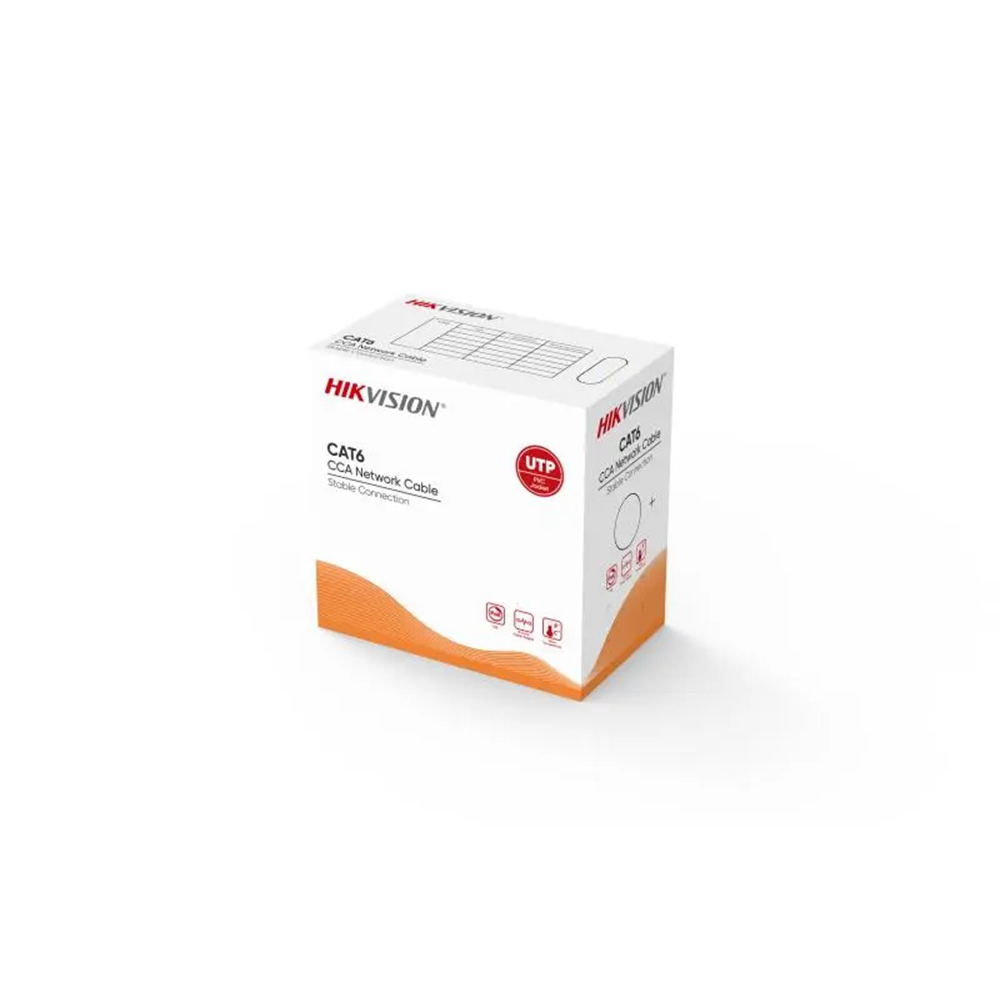 HIKVISION 305metre 23AWG Gri CCA CAT6 DS-1LN6UU/CCA(O-STD)