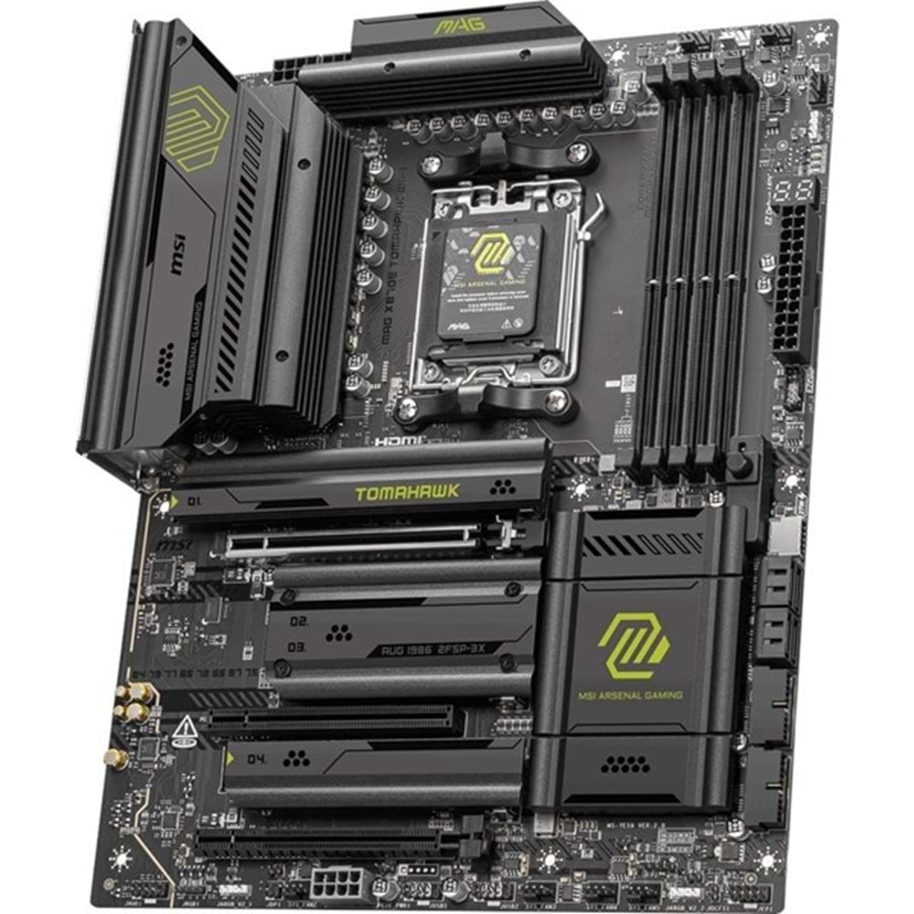 MSI MAG X870E TOMAHAWK DDR5 HDMI DP PCIe 16X v5.0 AM5 ATX