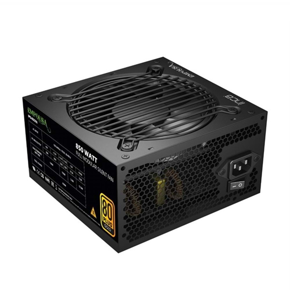 INCA 850W 80+ GOLD EMPOUSA IPS-850XN Tam Modüler Power Supply