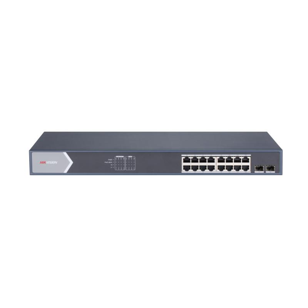 HIKVISION 16port PoE 250w 2-SFP Gigabit Yönetilebilir Switch DS-3E1518P-SI