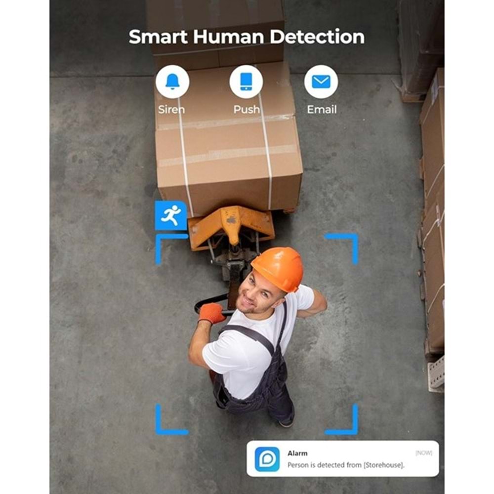 REOLINK 6MP Panoramik 1.92mm IP Kamera Dahili Siren Çift Yönlü Ses FE-P