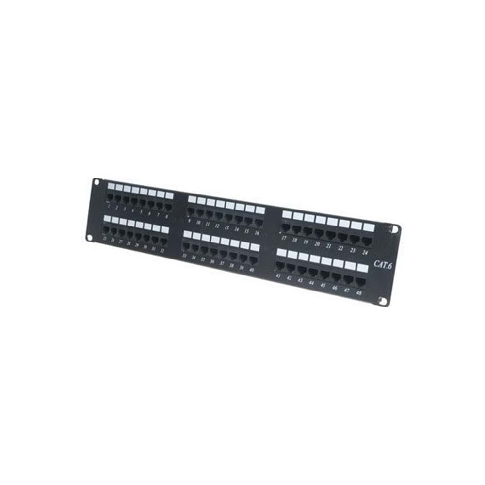 ODS 2U 48port Cat6 Utp Bakır Patch Panel Dolu Takım
