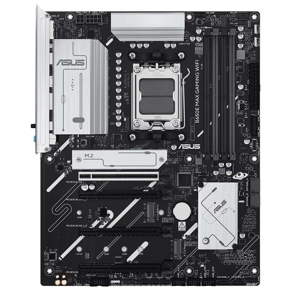 ASUS B850M MAX GAMING WIFI6 DDR5 HDMI DP PCIE 5.0 AM5 mATX