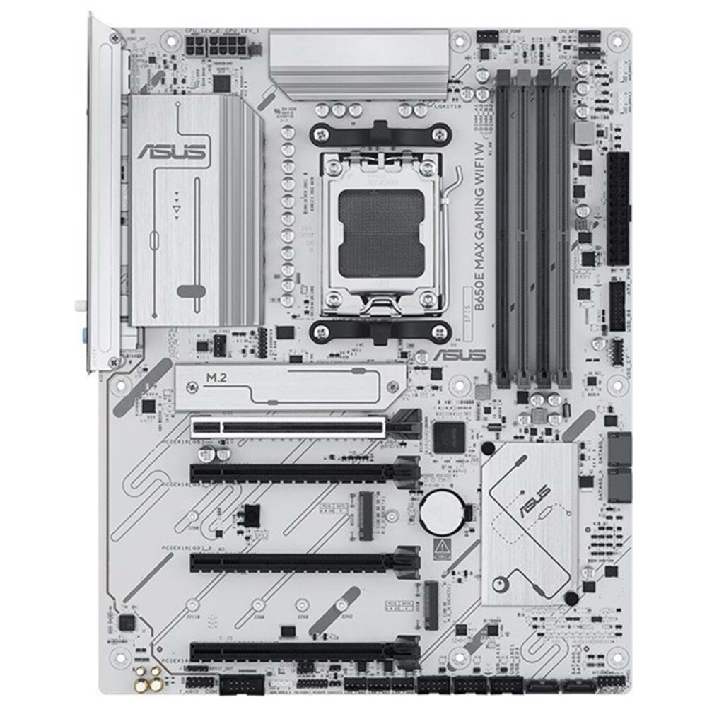 ASUS B650E MAX GAMING WIFI6E W DDR5 HDMI DP PCIE 5.0 AM5 ATX BEYAZ