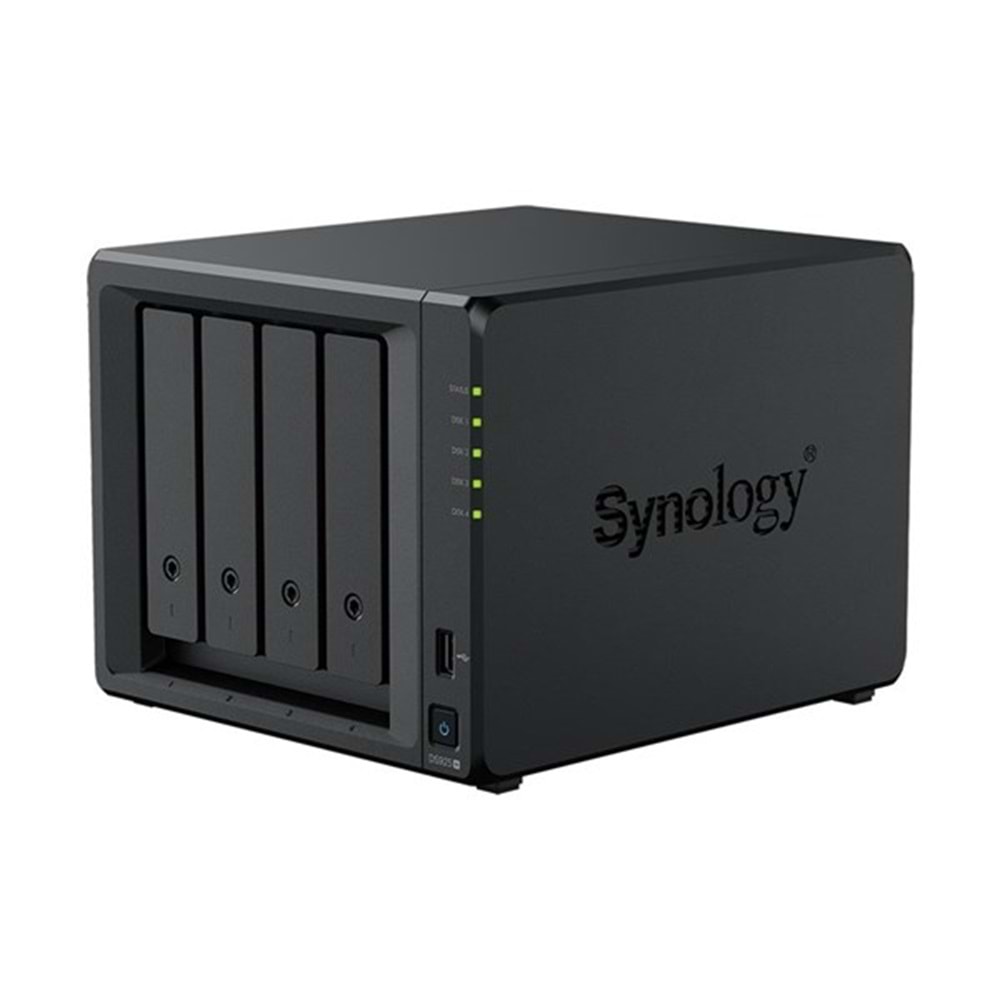 SYNOLOGY 4diskli Ryzen V1500B-4GB RAM-2-2.5GbE Nas Server DS925 PLUS