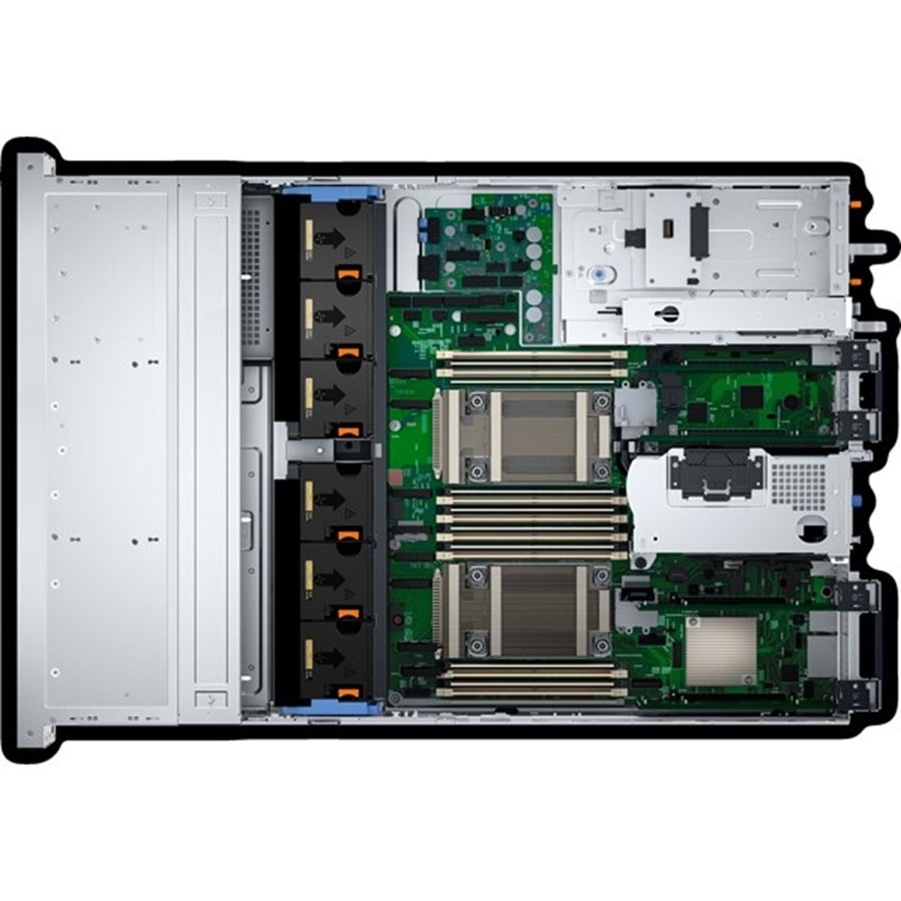 DELL 2xGold 5418Y R760XS R760XS_3 64GB DDR5 RDIMM- 2x480gb SSD 2x1100w Titanium 2U Rack Sunucu