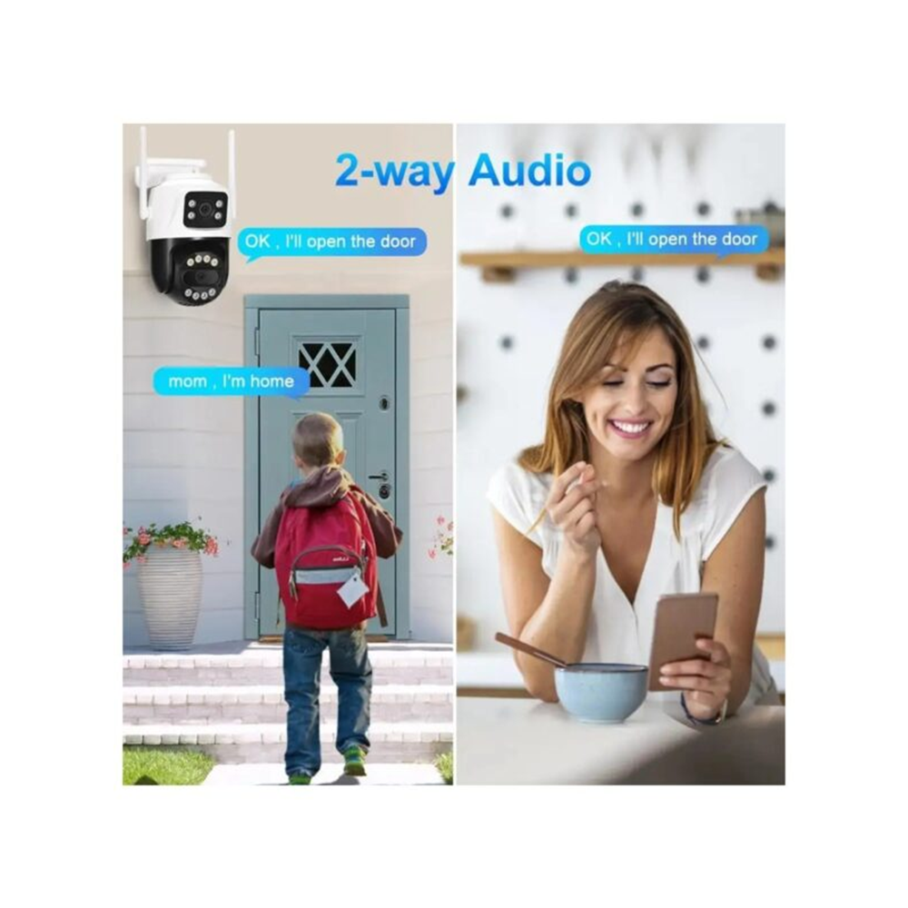 AVENIR 4MP PTZ Speed Dome Çift Kameralı Wıfı Kablosuz IP Kamera AV-S304