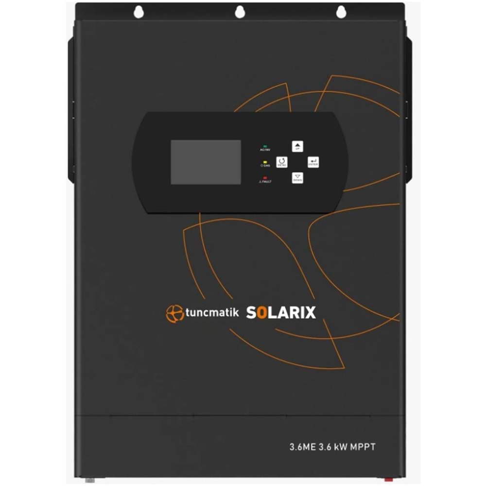 TUNÇMATİK 3.6kW SOLARIX TSK16101 24V 100A Akıllı OFF-GRID İnvertör