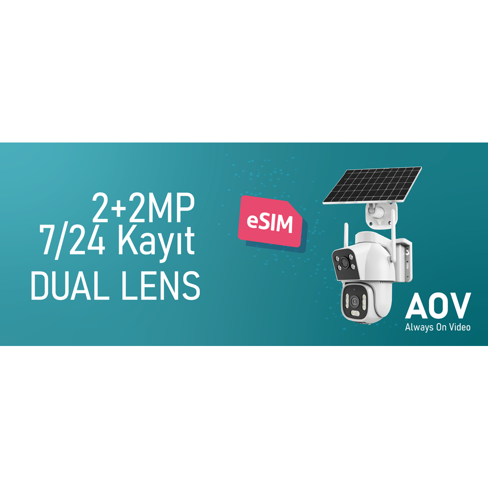 INOX 2+2MP PTZ Speed Dome 3.6mm Wıfı Kablosuz IP Solar Kamera 4G Sim Kart Destekli X15