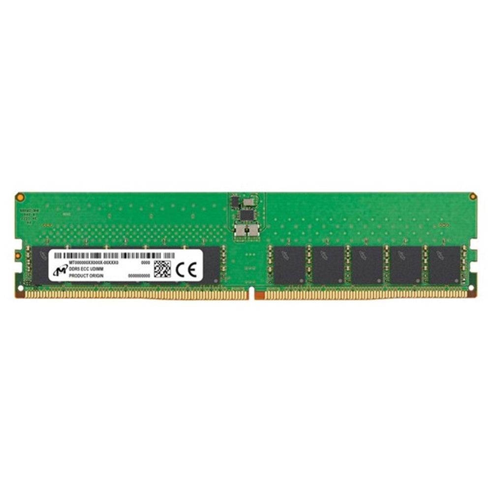 MICRON 32GB DDR5 ECC UDIMM 5600MHz 2Rx8 SUNUCU RAM MTC20C2085S1EC56BR